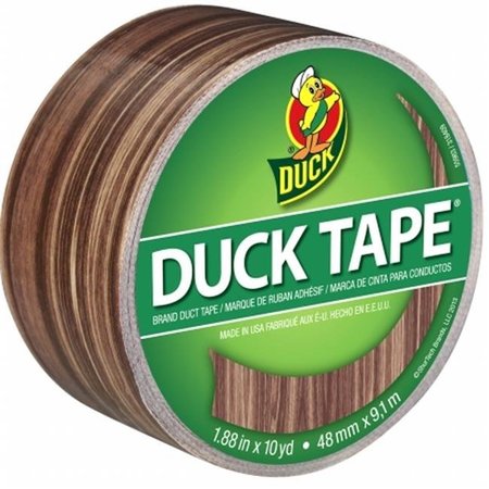SHURTECH BRANDS Patterned Duck Tape 1.88"X10yd-Woodgrain PDT-83051